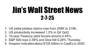 Jin's Wall Street News - Amazon earnings, Amazon CapEx 2025, Hyper-scalers CapEx 2025