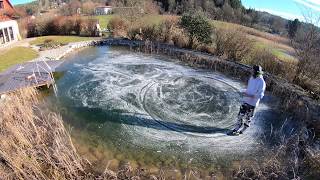 Timelapse Ice skating painting
