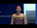 Diving Womens 1m Springboard Final Asian Games 2018