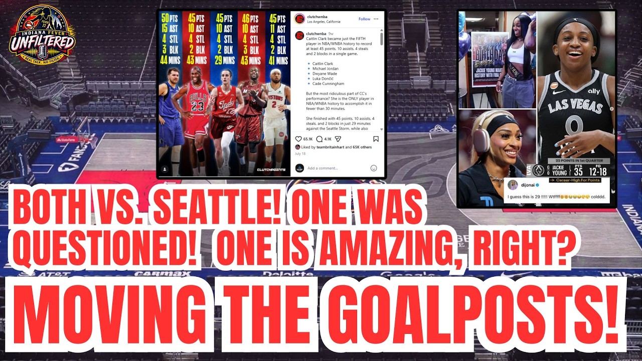 Jackie Young had 35 Points vs Seattle & it's Amazing! When Caitlin Clark had 45/10, NO LOVE SHOWN!