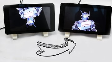 How to rotate 7" raspberry LCD with touch screen
