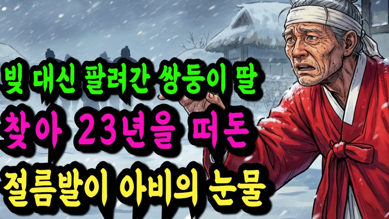 빚 대신 끌려간 7살 쌍둥이 자매, 23년간 팔도를 헤맨 절름발이 아버지의 피눈물 l 야담 민담 전설 옛날이야기 오디오북 수면동화