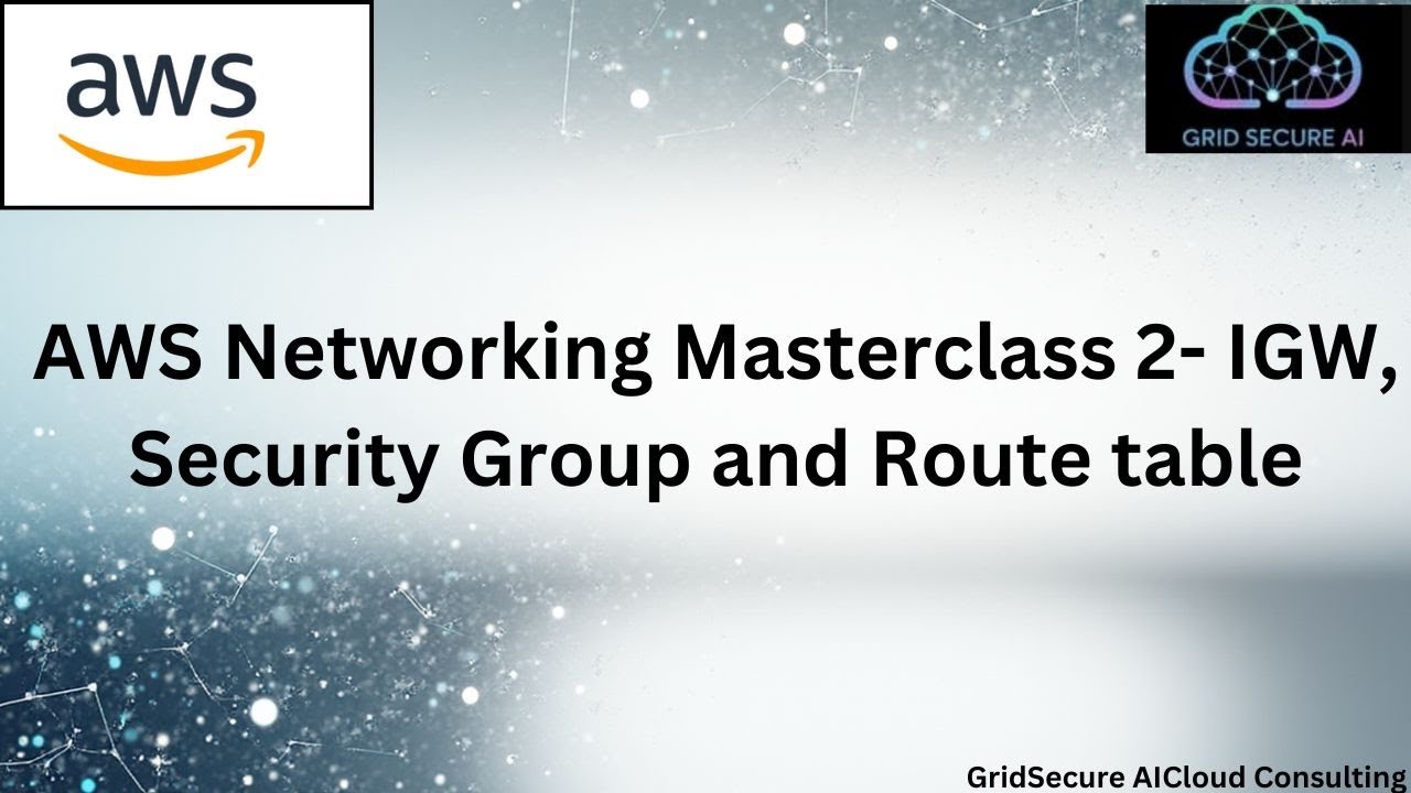 AWS Networking Masterclass Part 2: IGW, Security group & Route Table ...