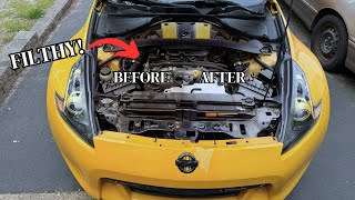 SUPER CLEANING The Engine Bay | 370z Transformation!