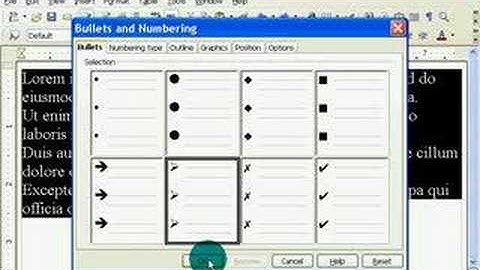 OpenOffice Bullets
