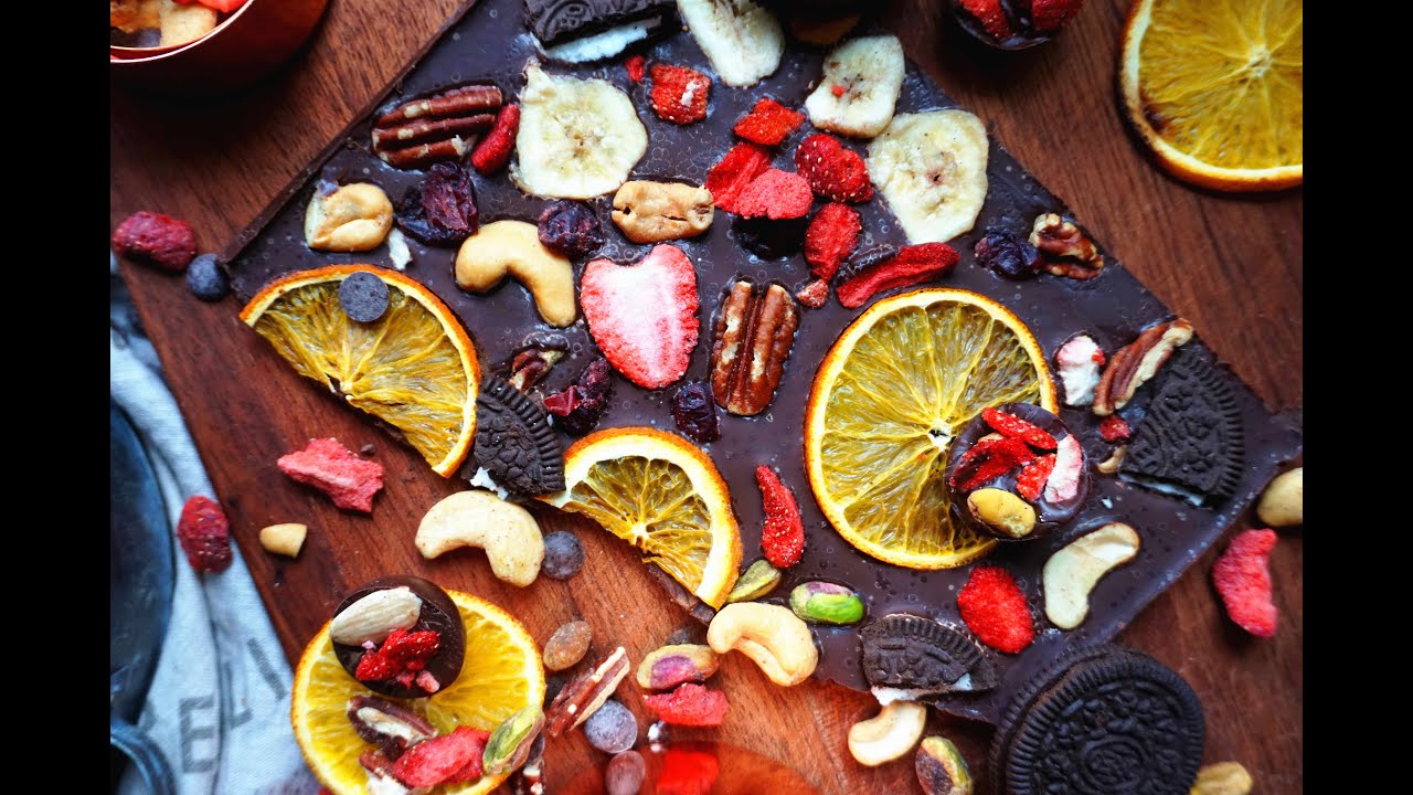 果干&坚果巧克力大板/Dried fruits&nuts big chocolate plate