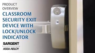 SARGENT Classroom Security Exit Device with Lock/Unlock Indicator