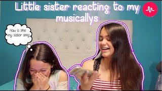 Little sister reacting to my musical.lys ?!? || Delayza Naylea