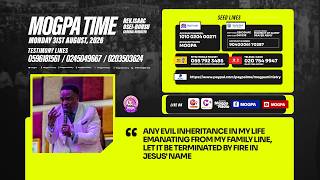 TURNING DOWN EVIL INHERITANCES  || MOGPA TIME WITH REV O B || 31 - 08 - 2026 screenshot 3