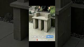Build this epic DIY cinder block grill for cheap! #shorts #diy #upcycling #cinderblock