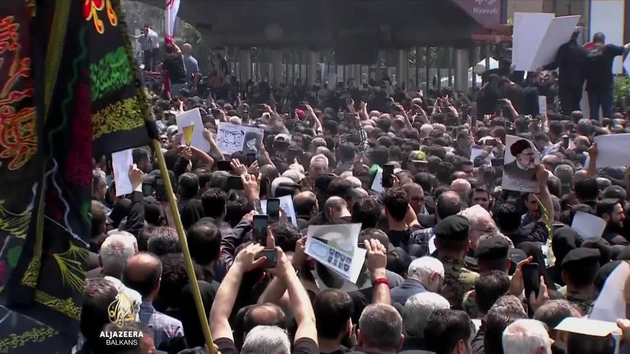 الوداع الأخير للرئيس الإيراني