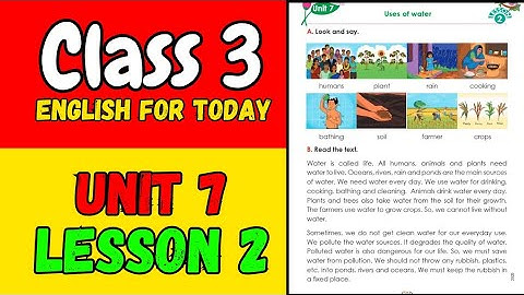 Class 3 || English For Today || Unit 7 lesson 2 page 101-103 || তৃতীয় শ্রেণীর ইংরেজি