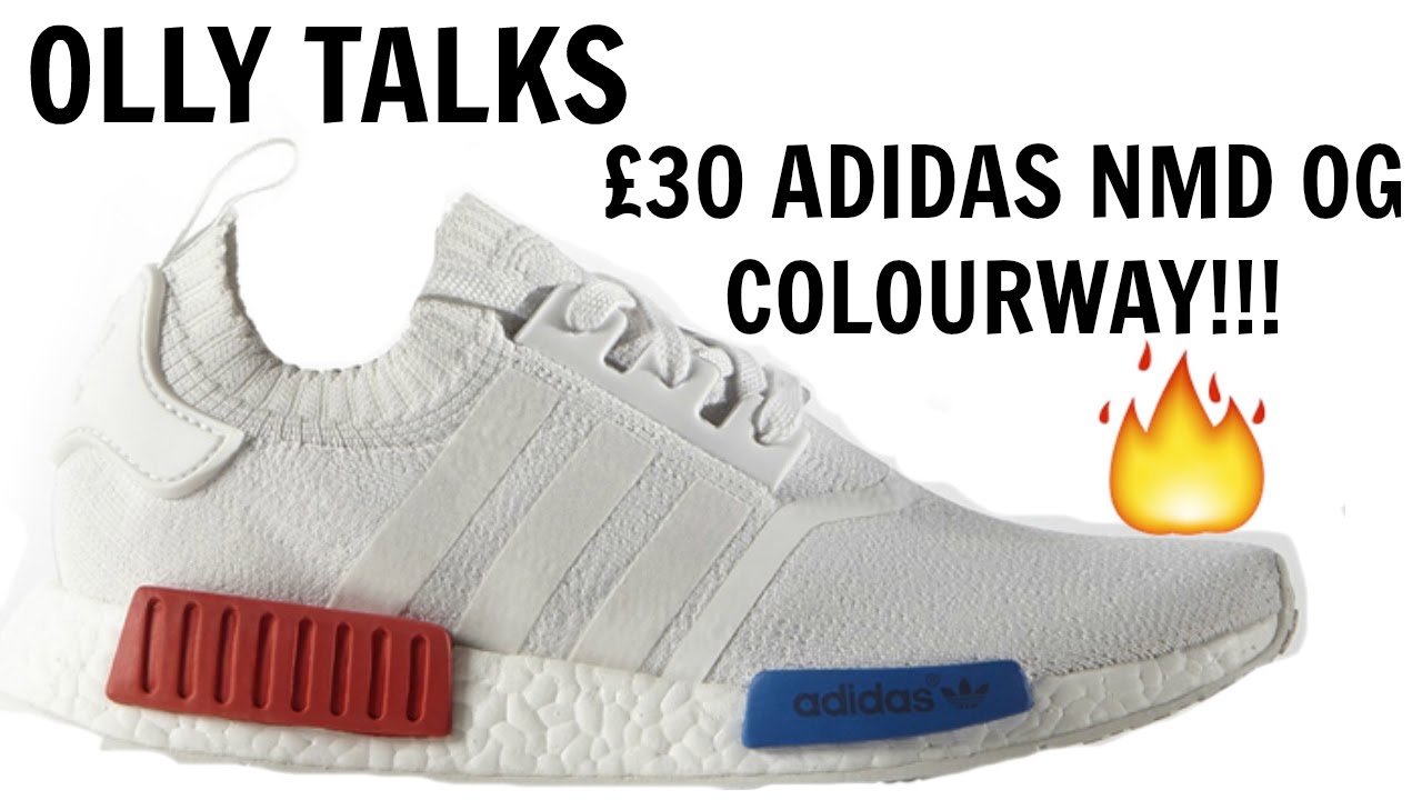 £30 ADIDAS NMD OG WHITE/BLUE/RED COLOURWAY REVIEW AND ON FEET