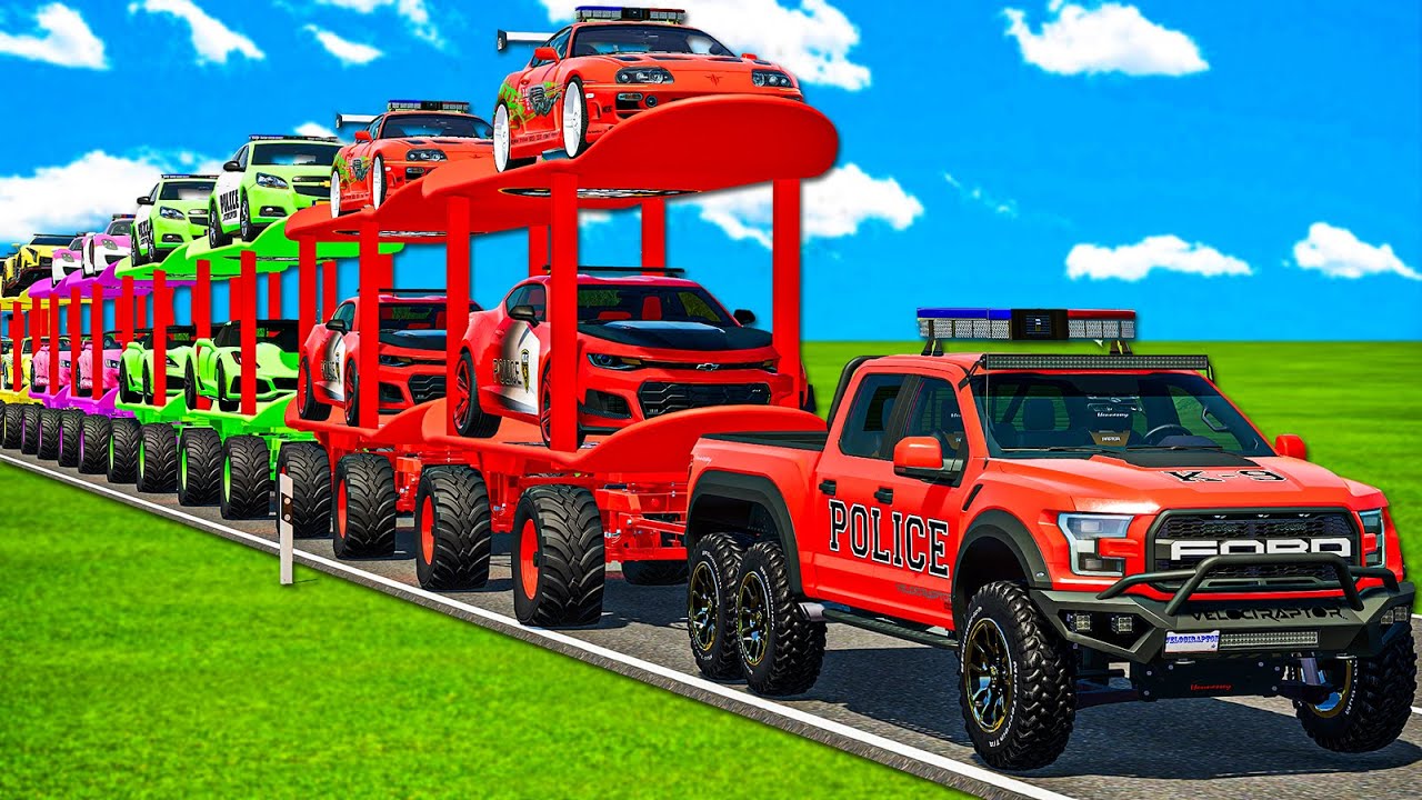 EMERGENCY TRANSPORT OF COLORS! LEADER FOLLOW, LOAD MANGO & POTATOES HARVEST! Farming Simulator 22
