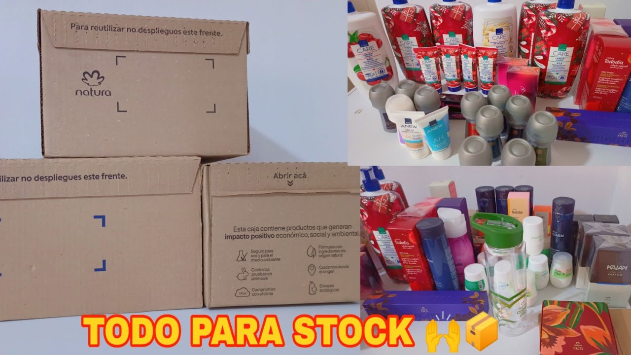 UNBOXING NATURA y AVON TODO PARA STOCK 😅😍🍒