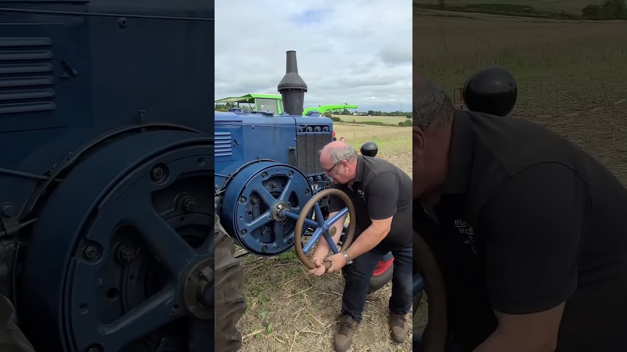 How to start an old tractor 