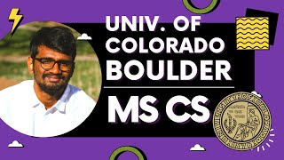 University of Colorado Boulder MS CS ( Computer Science ) | ft Ragul V R | MS IN USA