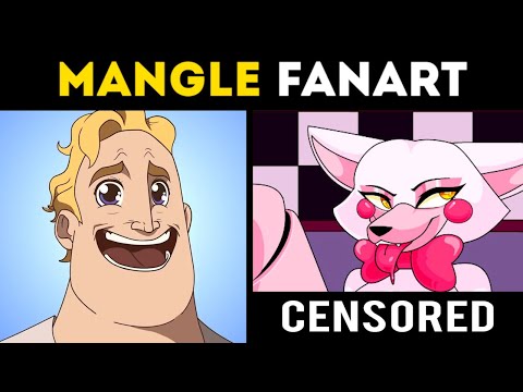 Mangle Fanart | Mr Incredible Becoming Canny Animation (FNAF FULL)