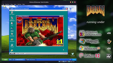 Running DOOM on NTVDM, on MIPS NT 4, on XP, under an atrocious VirtualBox configuration