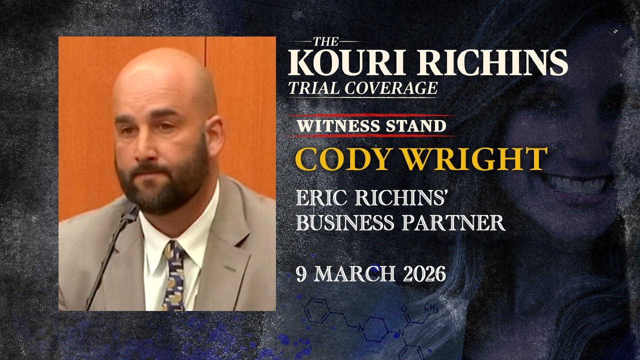 Cody Wright, Eric Richins' business partner and friends, testifies in Kouri Richins murder trial