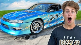 BEN AZELART REACTS To My DRIFT CAR! *100mph Drifting*