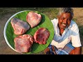 GOAT SPLEEN RECIPE | Spicy Mutton Manneeral Cooking and Eating in Village | Farmer Cooking