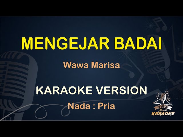 KARAOKE MENGEJAR BADAI || Wawa Marisa ( Karaoke ) Dangdut || Koplo HD Audio ( Nada Pria ) class=