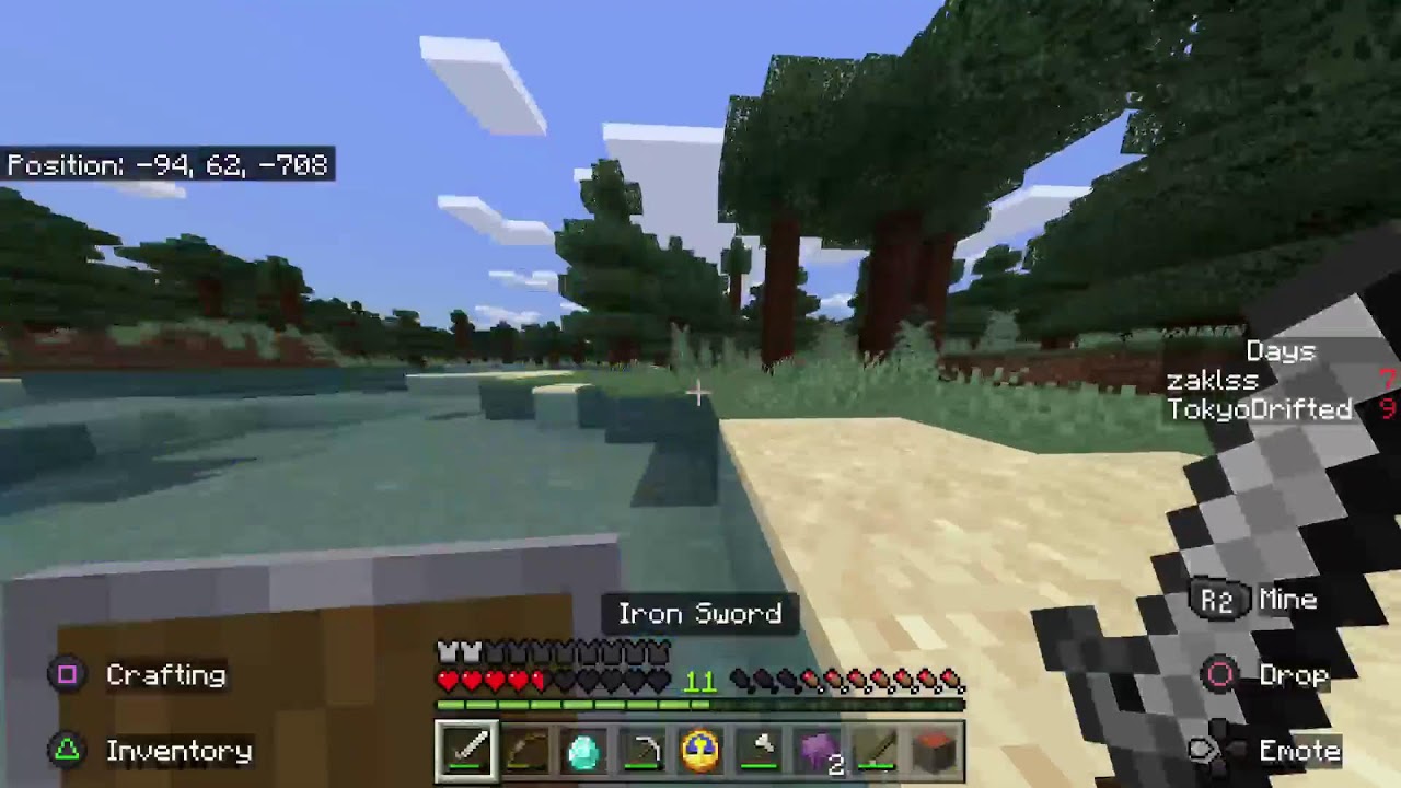 Minecraft 100 days random drop Part 2 - YouTube