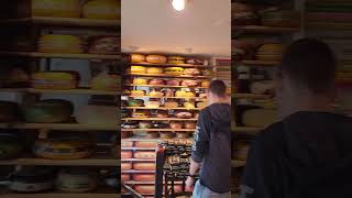 INSIDE VIEW OF TOP LEVEL CHEESE MUSEUM AMSTERDAM.