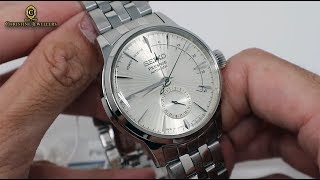 UNBOXING SEIKO PRESAGE POWER RESERVE SILVER COCKTAIL TIME 