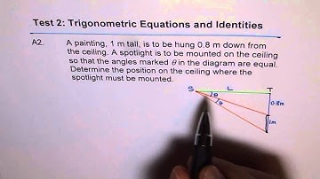 Trig Double Angle Application Painting Distance A2