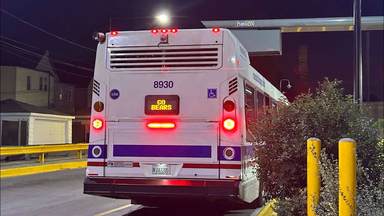 CTA Bus: Full Ride On 2025 Nova LFS #8930 On Route 66 Chicago To Austin