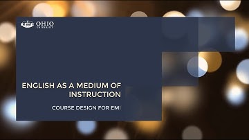 EMI Course Design for EMI #2