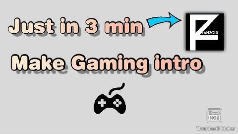 How we can make Gaming intro || Just in 3 min || Panzoide intro Maker || Easy to Make ||