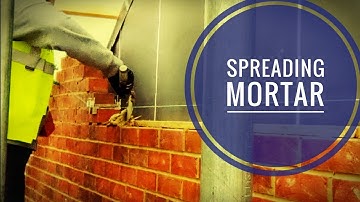 Bricklaying Efficiency Tips - Spreading Mortar