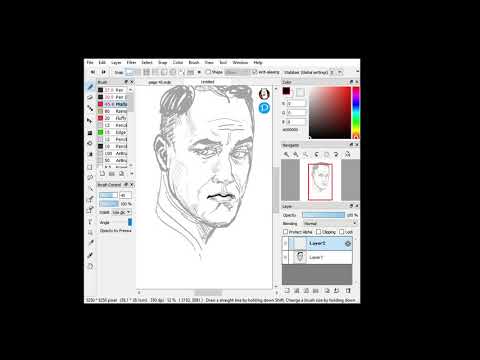 Tom Hanks/Forrest Gump drawing