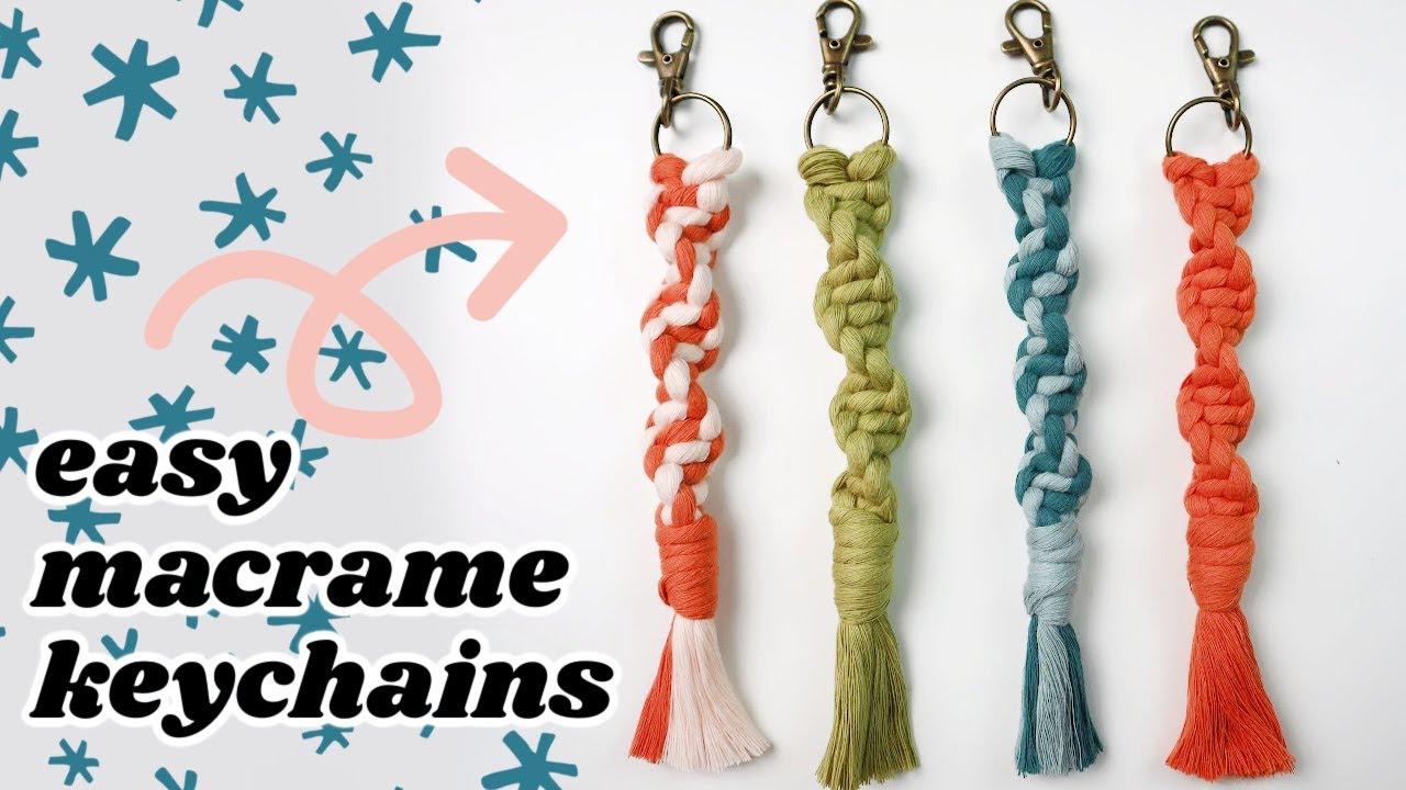 How to make the prettiest macrame keychain (with zero experience