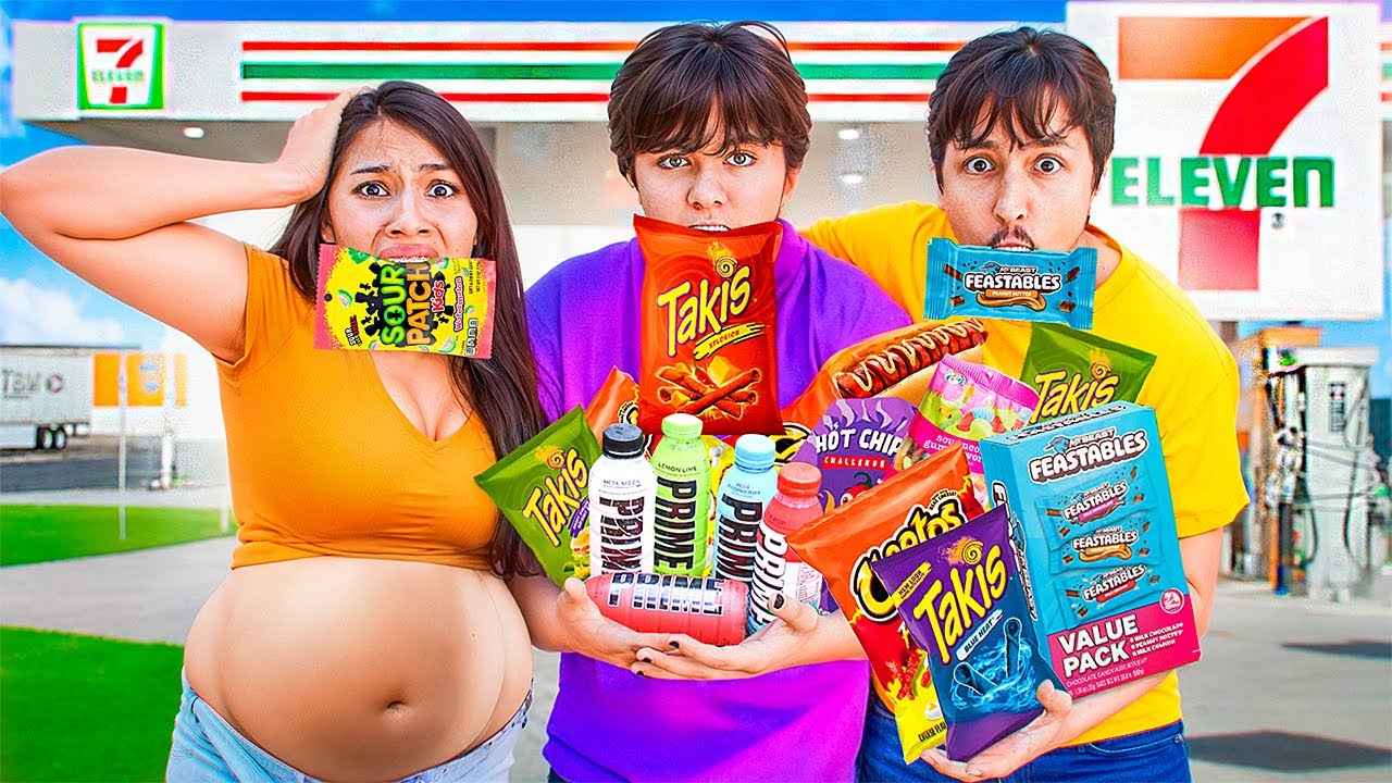 Eating Only GAS STATION Food For A Day