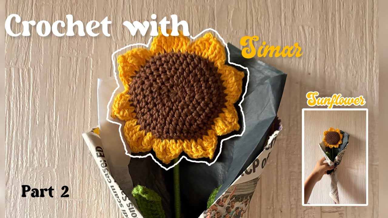 Crochet with me on a noisy day | Unfiltered | Sunflower petals 🌻 |  CROCHET FLOWER |