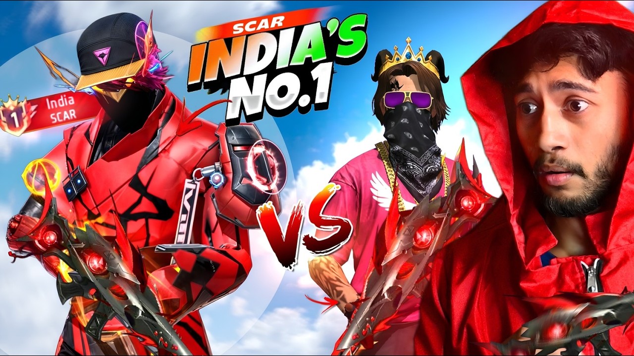 India's No. 1 Scar Grandmaster Player Vs Badge99 😱 Free Fire Max
