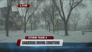 Snow falls across southeast Wisconsin, causes problems on the roads