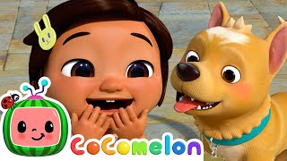 how to pet a dog song cocomelon animal time animals for kids