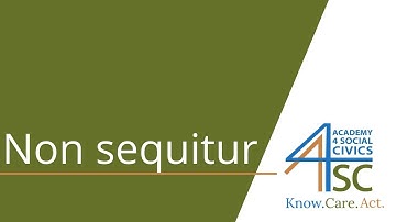 Non sequitur: Follow Along! - Rhetoric Series | Academy 4 Social Change