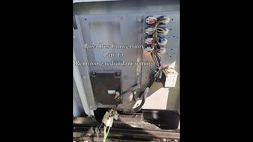 Mitsubishi Rosa Bus Conversion Part 13 Removing redundant wiring