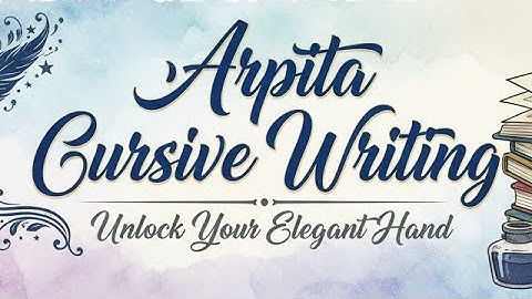 How To Write Cursive Writing Cursive Writing Kaise Likhe