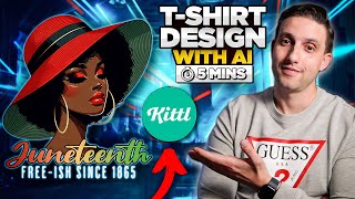 How To Create a Print on Demand T-Shirt Design in 5 Minutes With Kittl AI