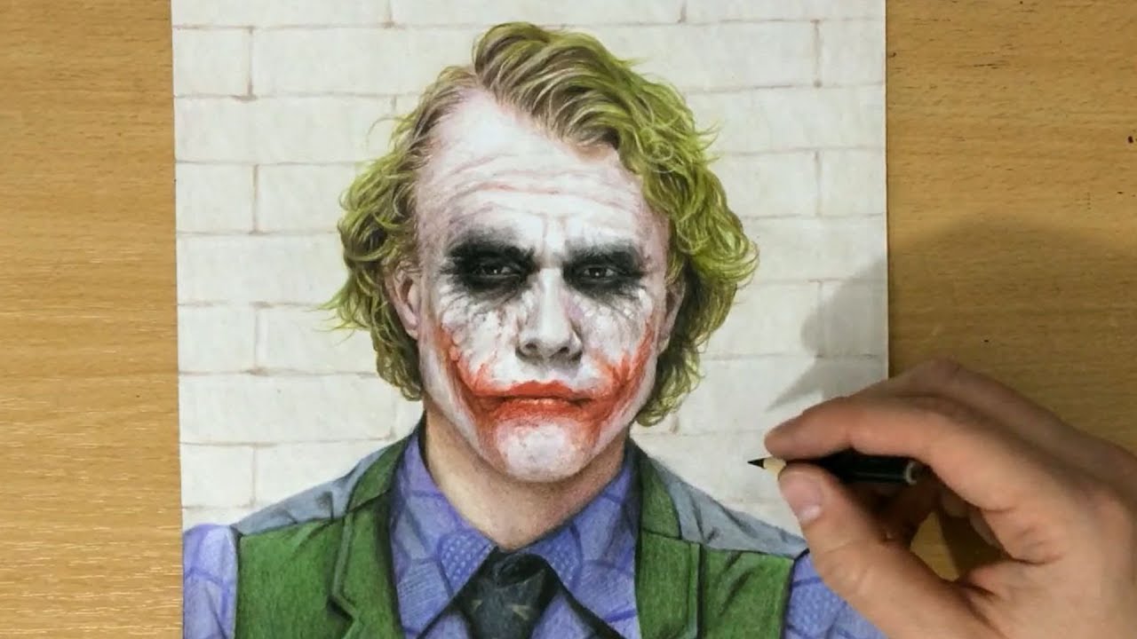 How to Draw Heath Ledger as Joker - Narrated Tutorial - YouTube