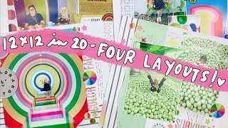 12x12 in 20- Quadruple Layout Process