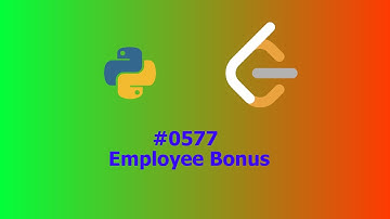 No Sound Leetcode 577: Employee Bonus