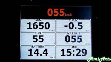 Digital Speedometer with Chipkit Uno32 Mikroprocessor + Color TFT